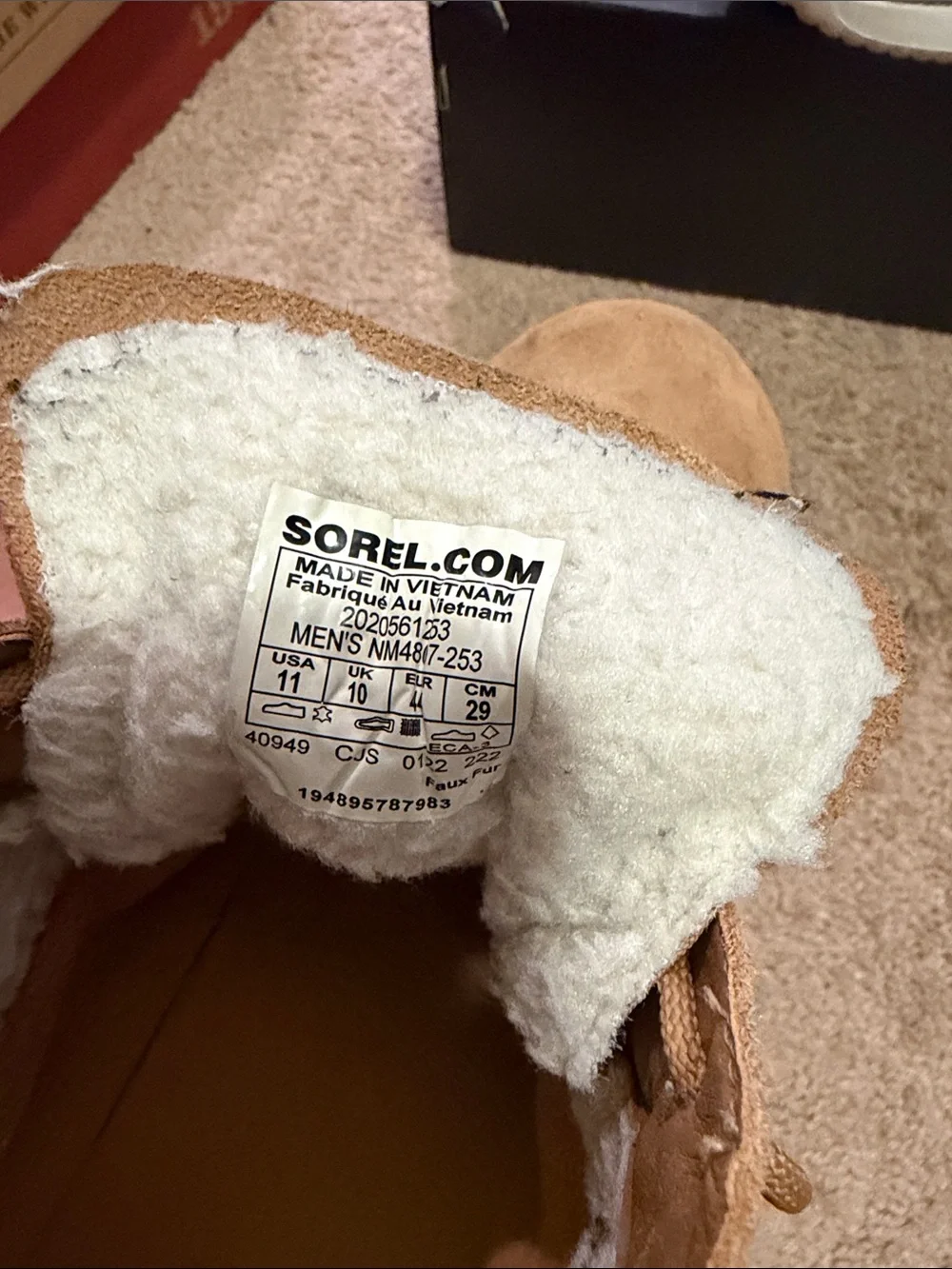 Men's Sorel size 11 Suede Chukka Boots in Chestnut Brown
